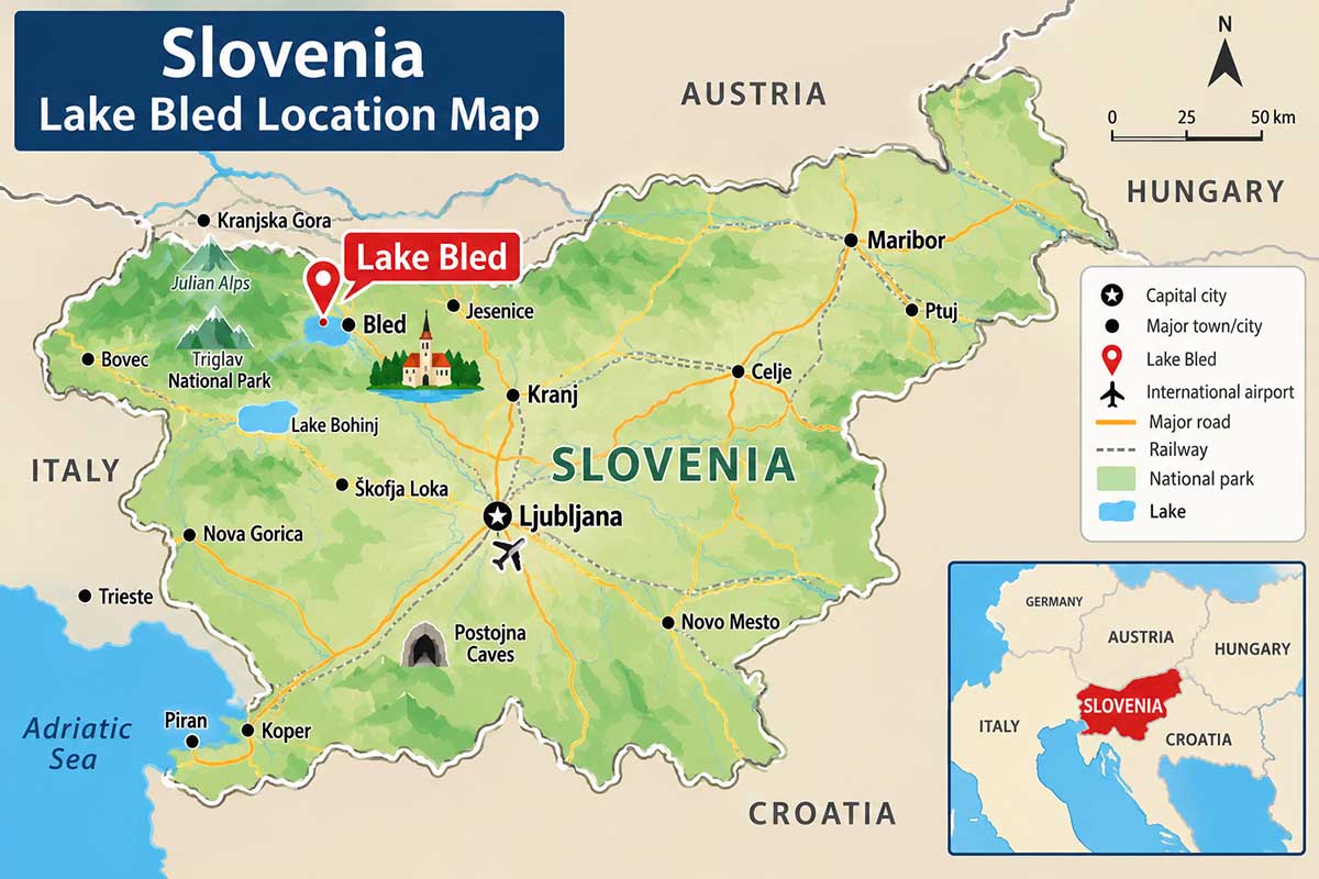 Where is Lake Bled, Slovenia